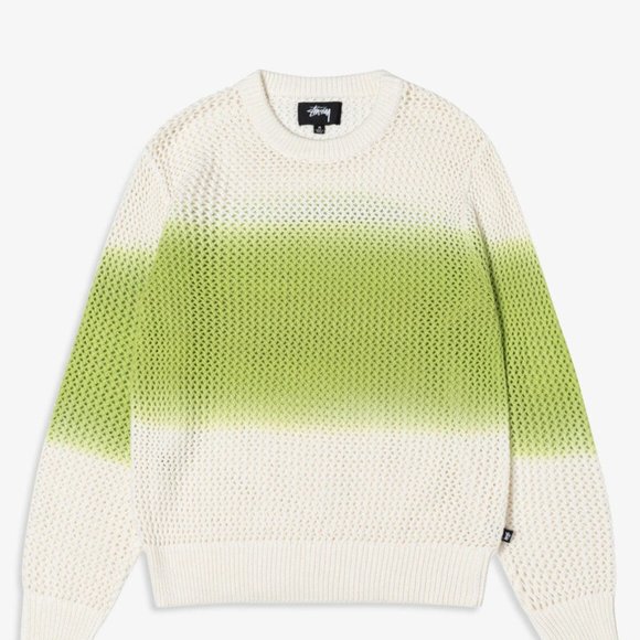 STÜSSY PIGMENT DYED LOOSE GAUGE SWEATER - Picture 1 of 4